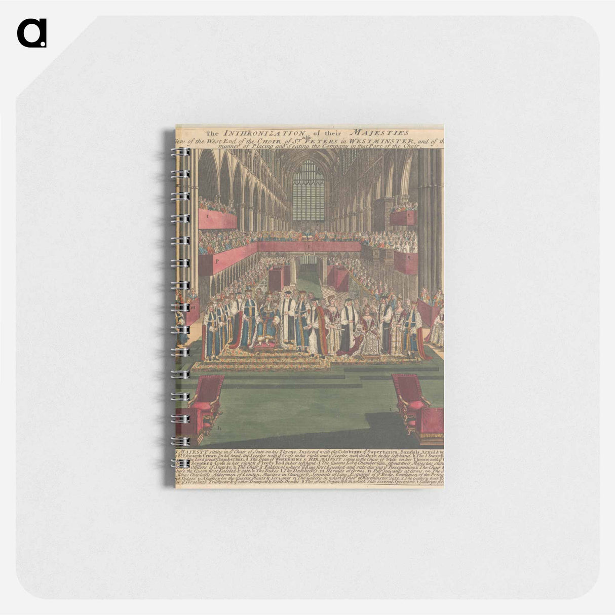 アートメモ帳-The Inthronization of their Majesties also a View of the West End of the Choir of St. Peters in Westminster, and of the manner of Placing and Seating the Company in that Part of the Choir
- イェール大学アートギャラリー Memo.