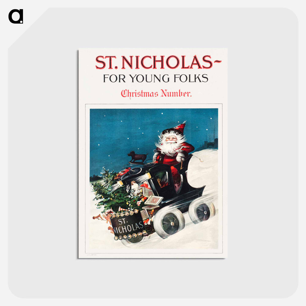 アートポストカード-St. Nicholas Christmas
- ボストン公共図書館 Postcard.