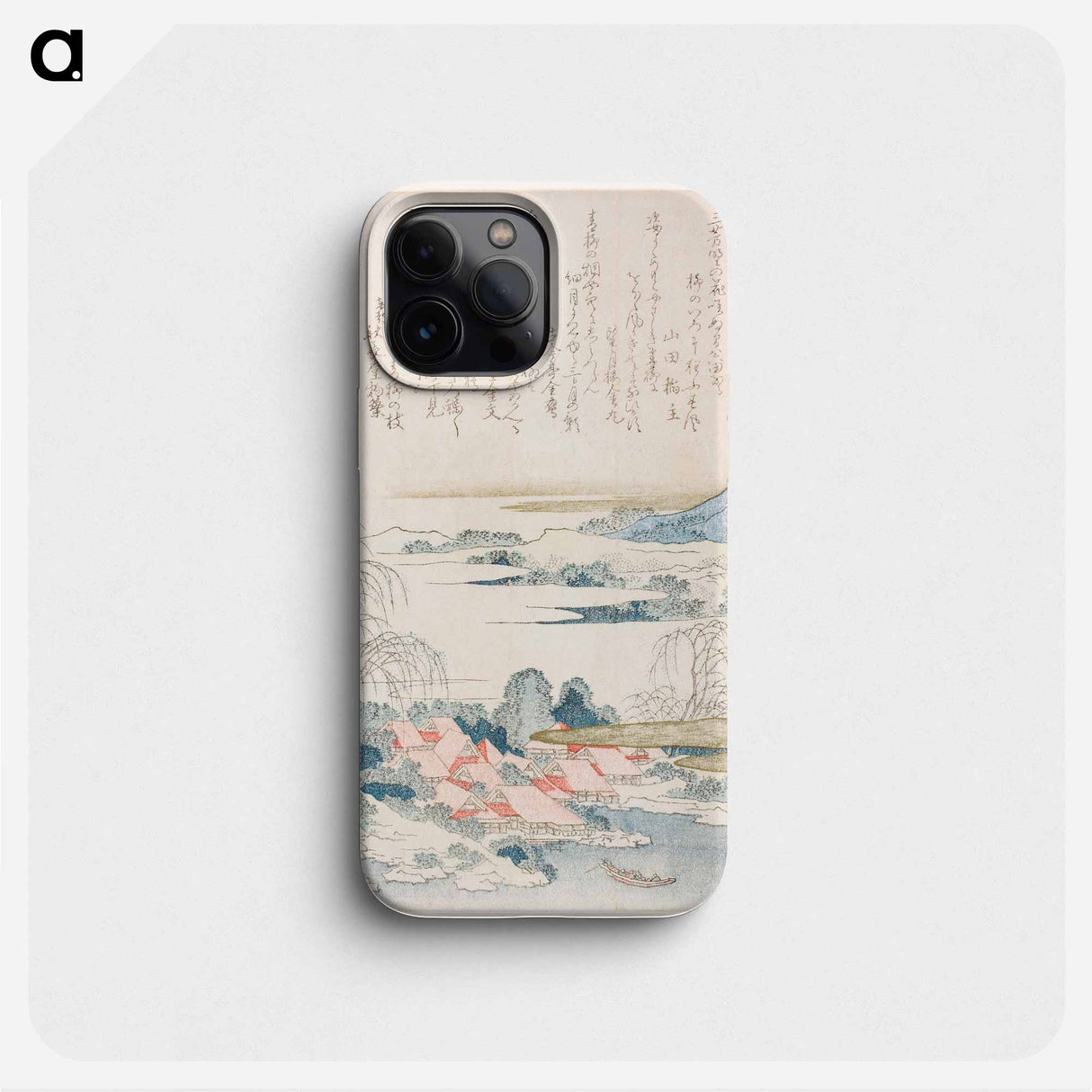 Hokusai's village on the yoshino river - Katsushika Hokusai Phone Case.
