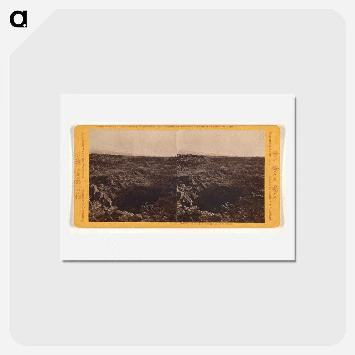 アートポストカード-Capt. Jack's Cave
- エドワード マイブリッジ Postcard.