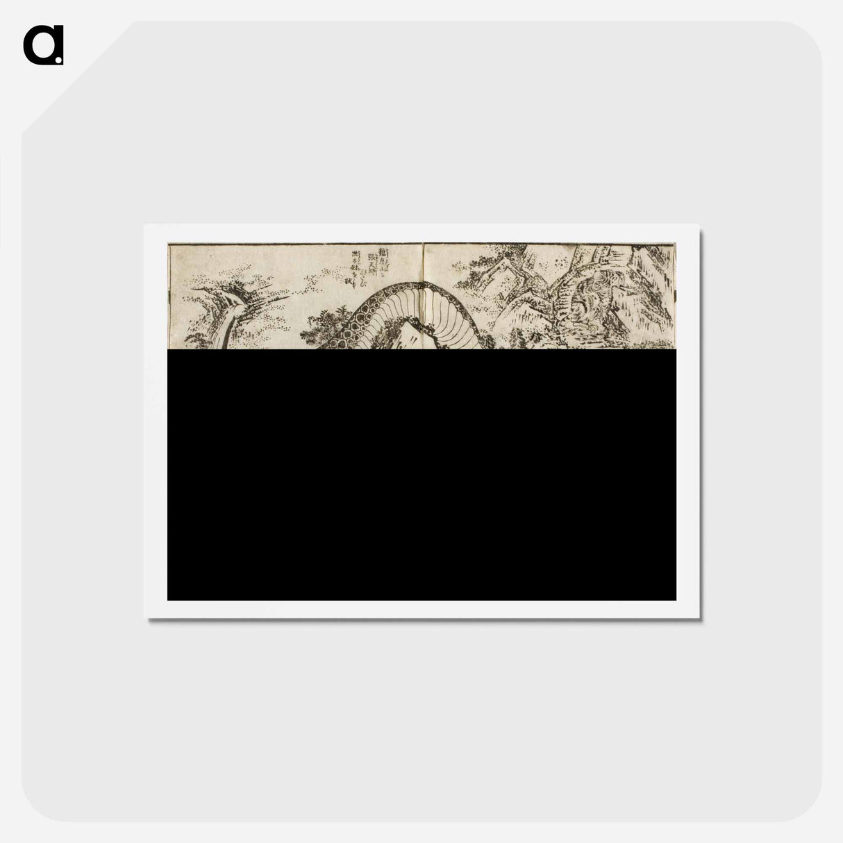 アートポストカード-Hokusai's Pages from the New Illustrated Edition of 'Tales of the Water Margin' - 葛飾 北斎 Postcard.