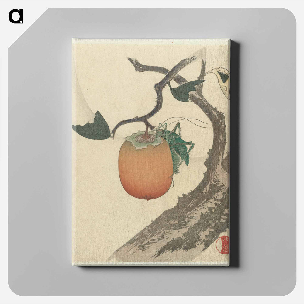 Painted with splashes of paint - Katsushika Hokusai Canvas.