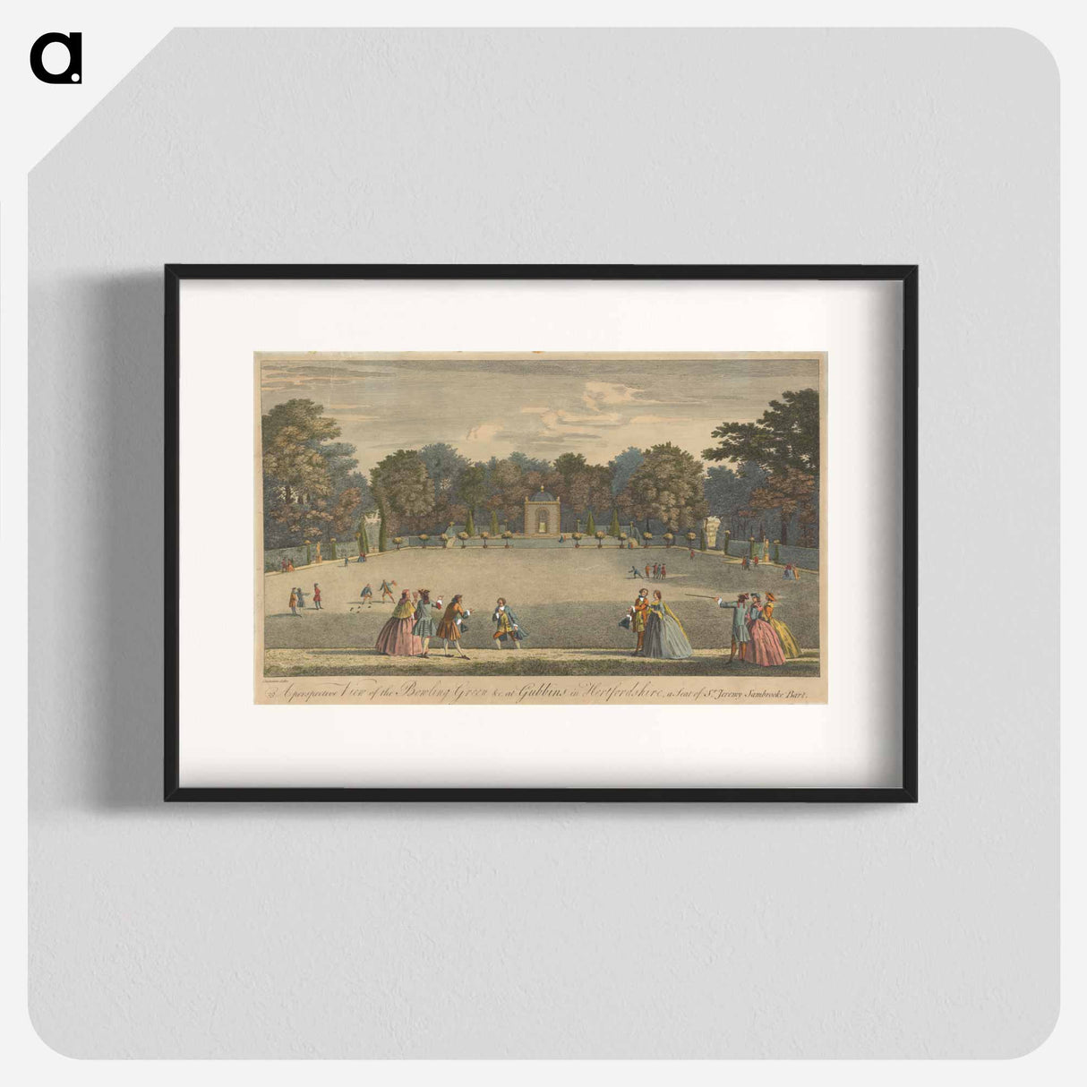 アートポスター-A Perspective View of the Bowling Green &c. at Gubbins in Hertfordshire, a seat of Sr. Jeremy Sambrooke Bart.
- イェール大学アートギャラリー Poster.