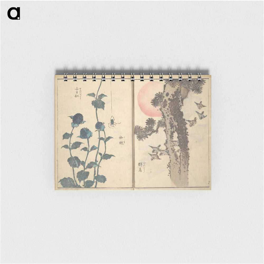 Picture Book with Mixed Verses on Jōruri (Puppet Theater) - 葛飾 北斎 Memo.