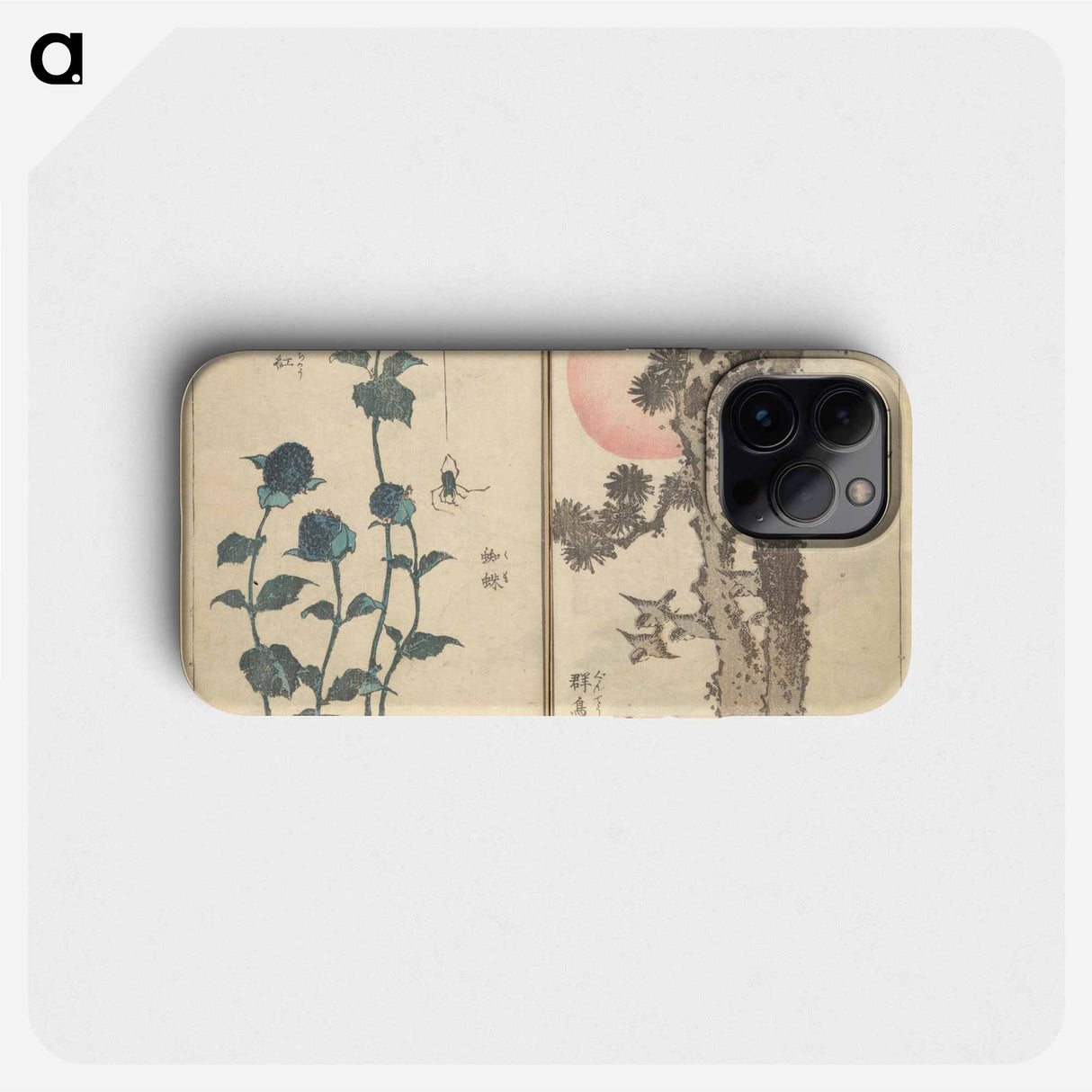 Picture Book with Mixed Verses on Jōruri (Puppet Theater) - Katsushika Hokusai Phone Case.