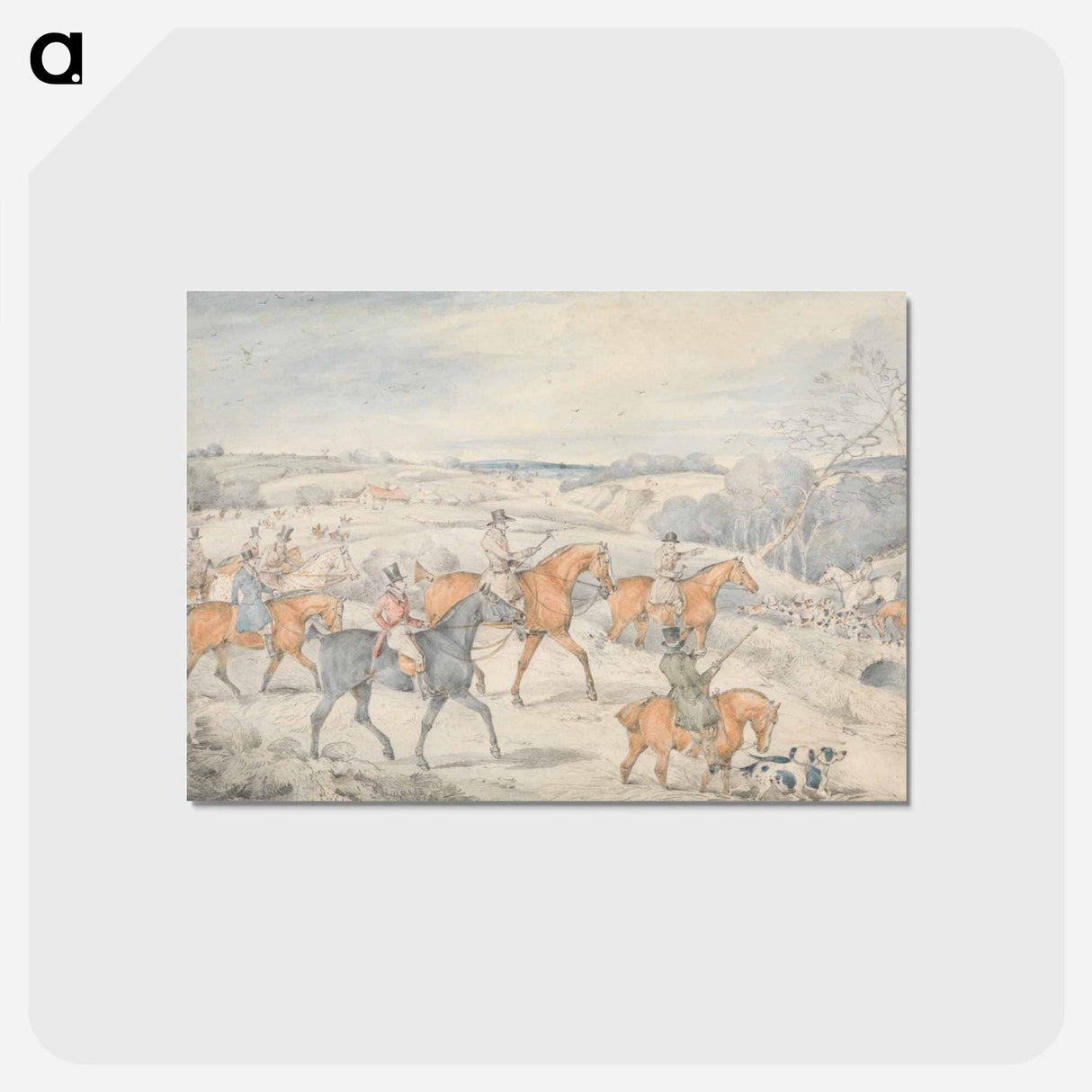 アートポストカード-Foxhunting: Drawing Covert
- イェール大学アートギャラリー Postcard.