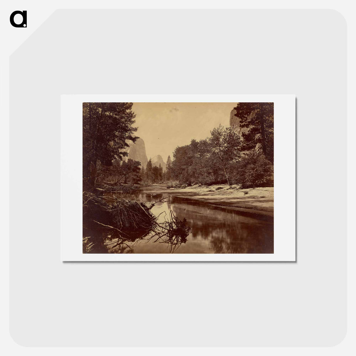 アートポストカード-Sylvan Bar. The Valley of the Yosemite
- エドワード マイブリッジ Postcard.