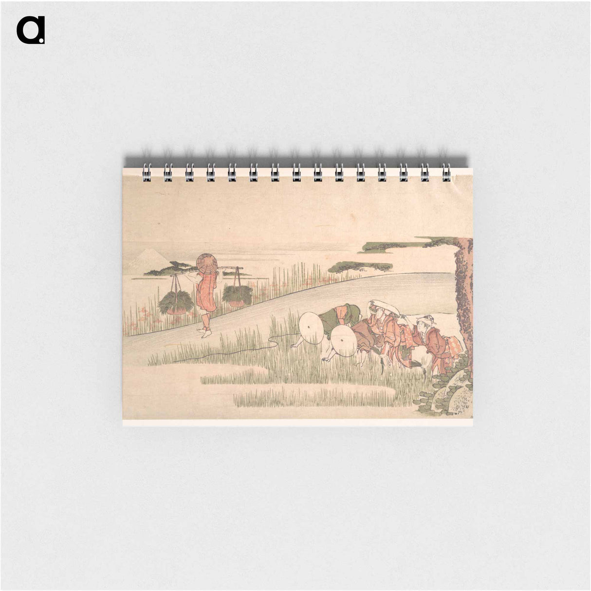 Spring in the Rice Fields - 葛飾 北斎 Memo.