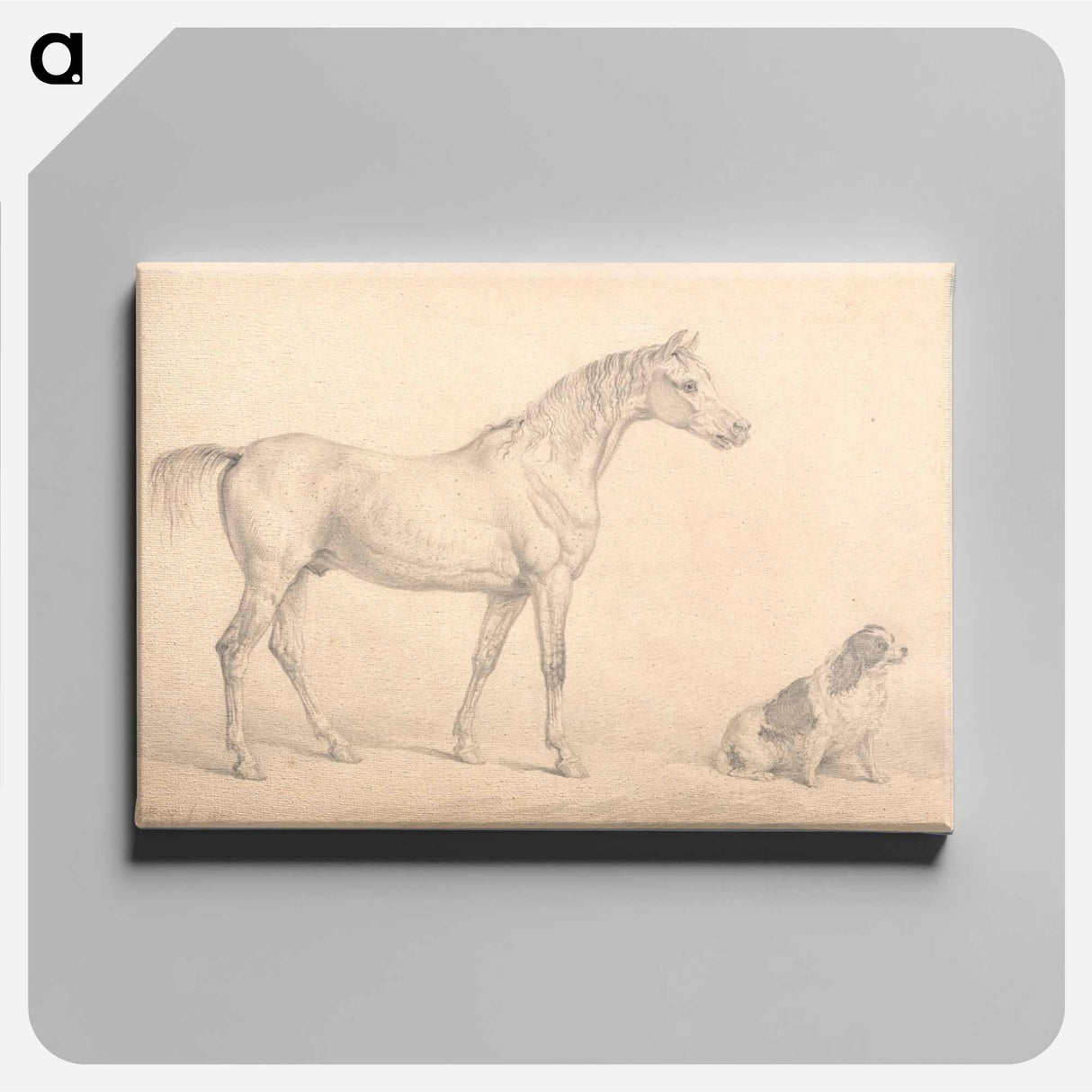 アートパネル-Portraits of a Gray Horse and a Black and White Spaniel
- イェール大学アートギャラリー Canvas.
