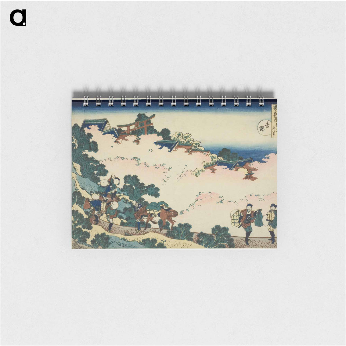 Hokusai's Cherry Blossoms at Yoshino - 葛飾 北斎 Memo.