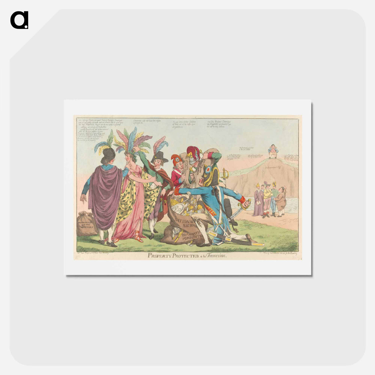 アートポストカード-Property Protected - a la Francoise
- イェール大学アートギャラリー Postcard.