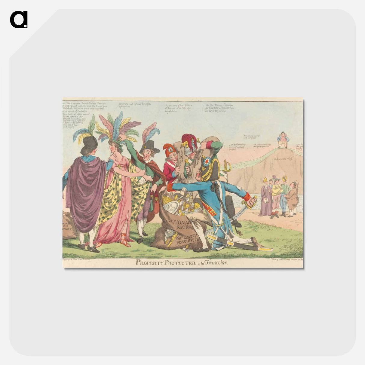 アートポストカード-Property Protected - a la Francoise
- イェール大学アートギャラリー Postcard.