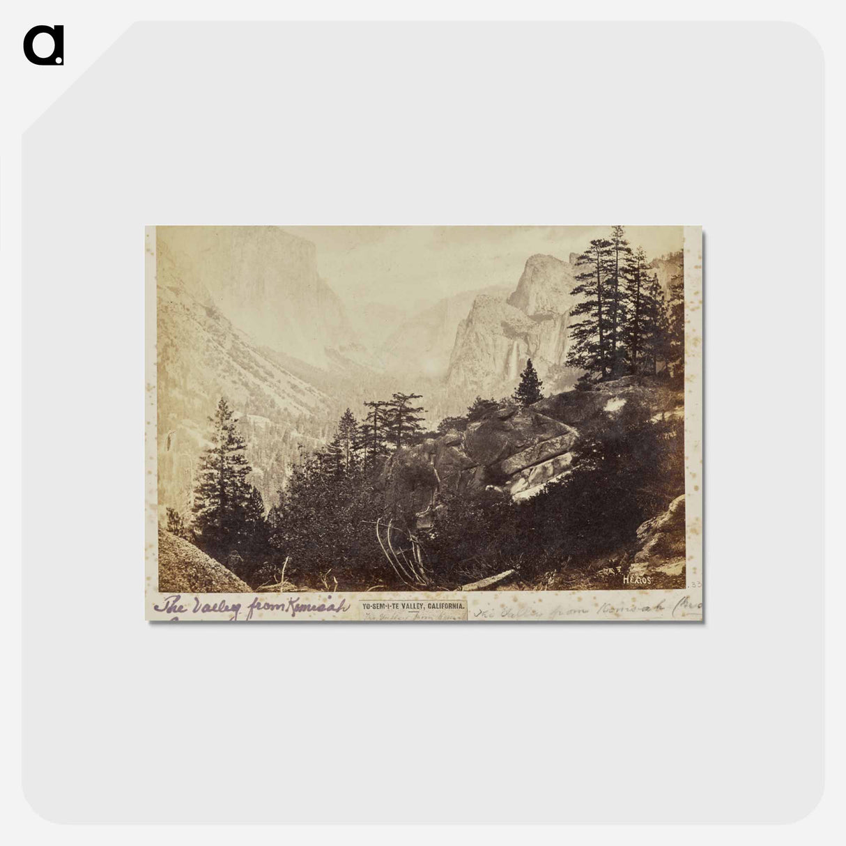 アートポストカード-Yo-Sem-i-te Valley, California
- エドワード マイブリッジ Postcard.