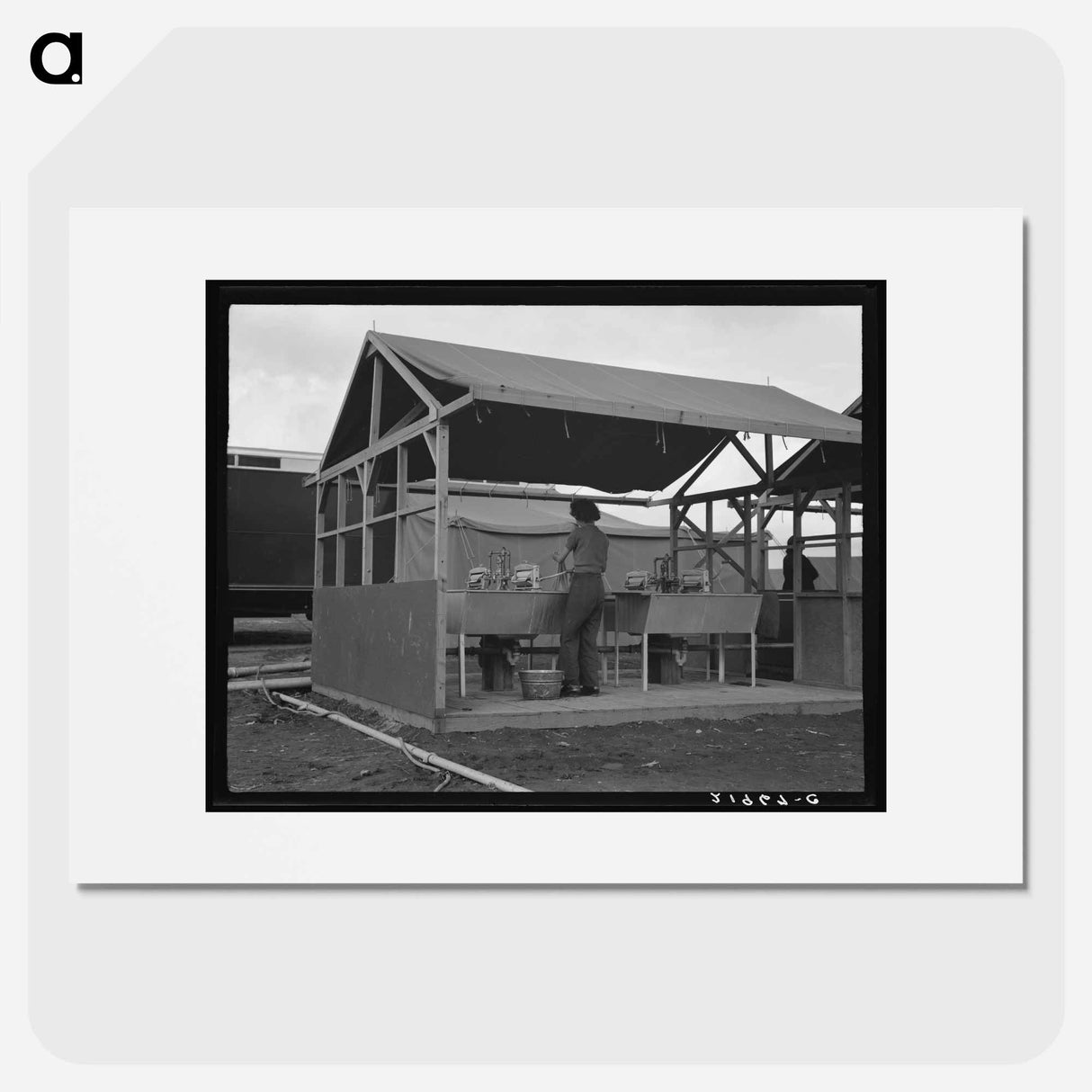 The laundry unit - Dorothea Lange Poster.