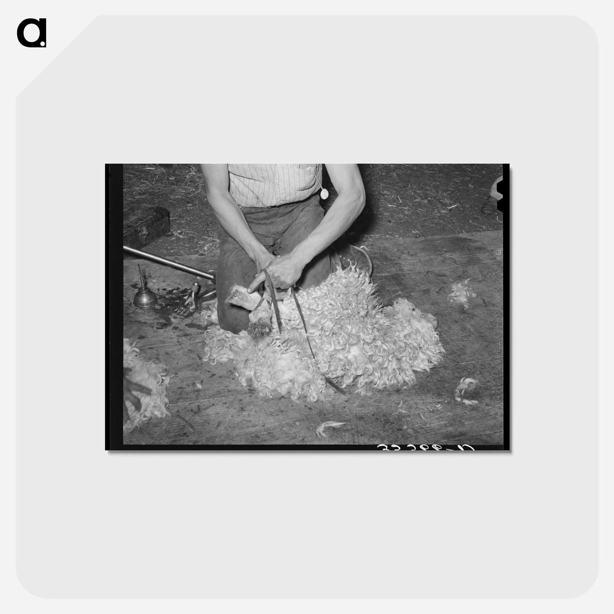 アートポストカード-Shearing Preparation
- ラッセル リー Postcard.