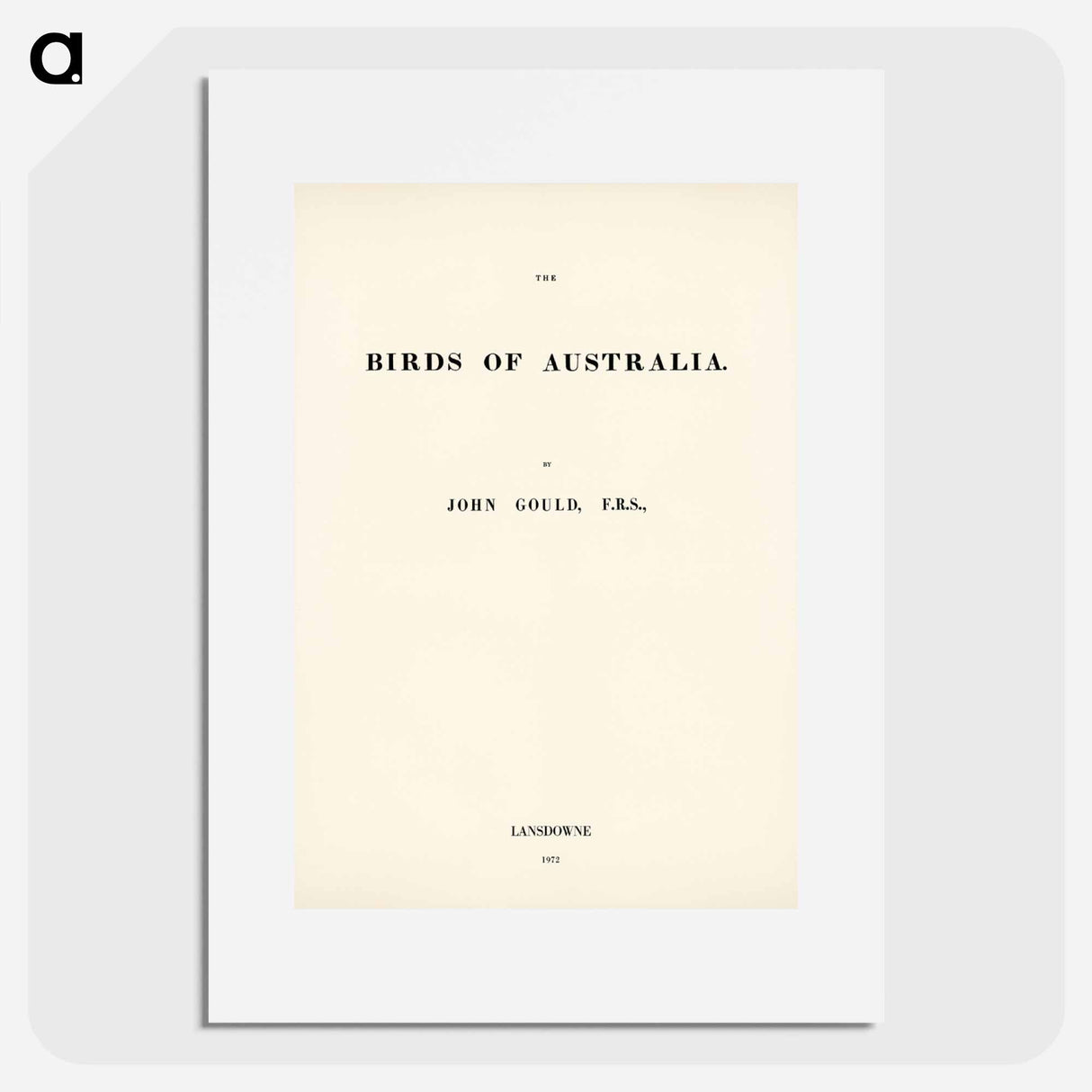 アートポスター-Birds of Australia
- オーストラリアの鳥 Poster.