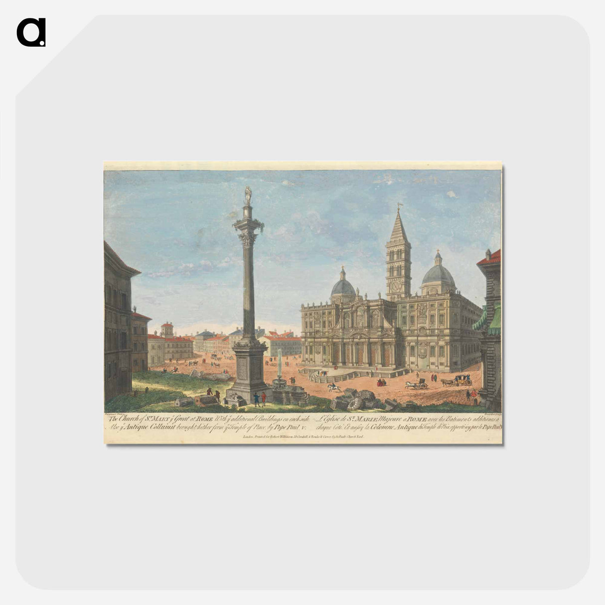 アートポストカード-The Church of St. Mary ye Great at Rome
- イェール大学アートギャラリー Postcard.