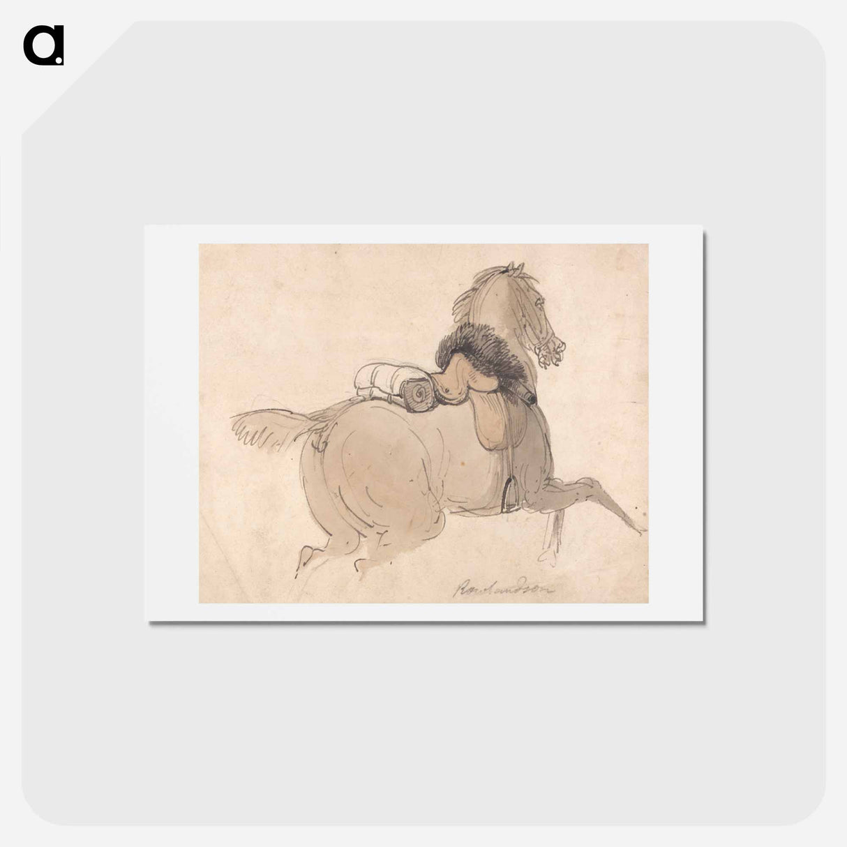 アートポストカード-A Saddled Cavalry Horse
- イェール大学アートギャラリー Postcard.