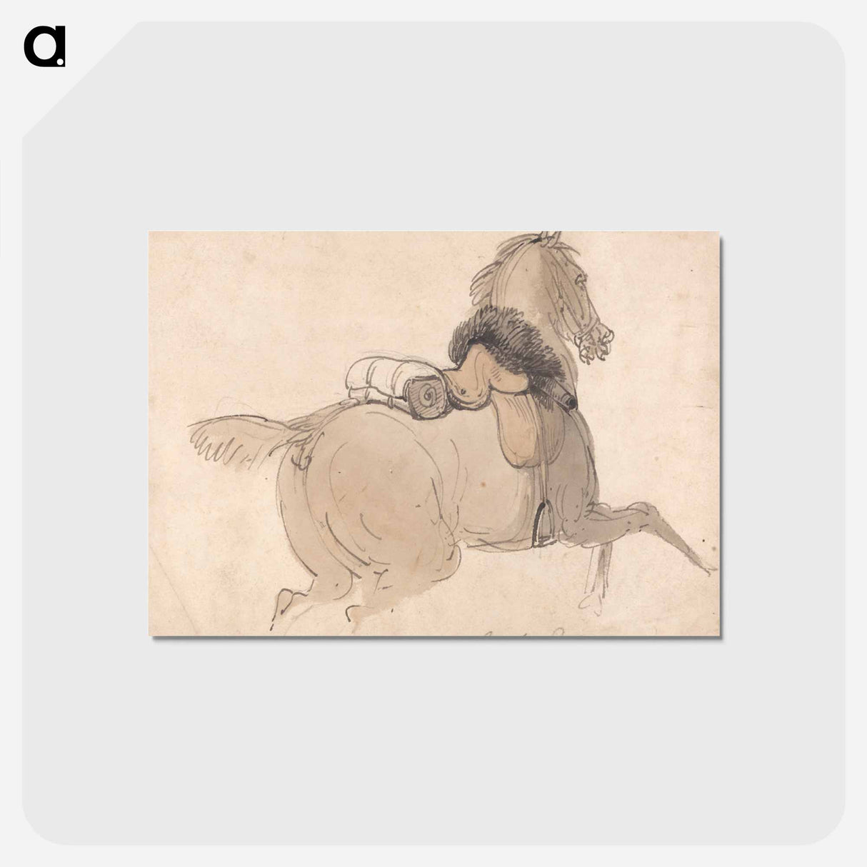 アートポストカード-A Saddled Cavalry Horse
- イェール大学アートギャラリー Postcard.