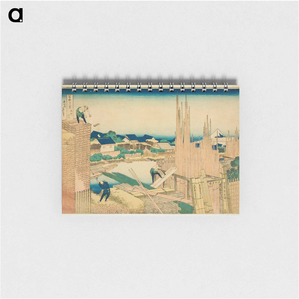 Tatekawa at Honjo - 葛飾 北斎 Memo.