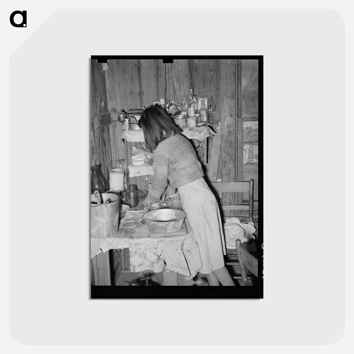 アートポストカード-Mexican Girl, Crystal City
- ラッセル リー Postcard.