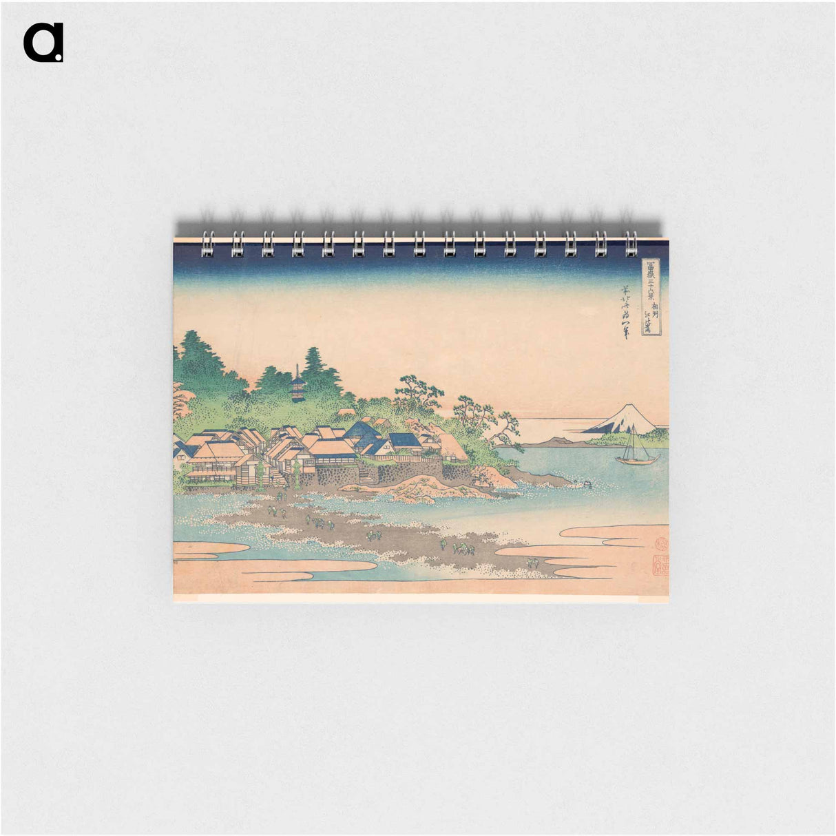 Enoshima Island in Sagami Province - 葛飾 北斎 Memo.