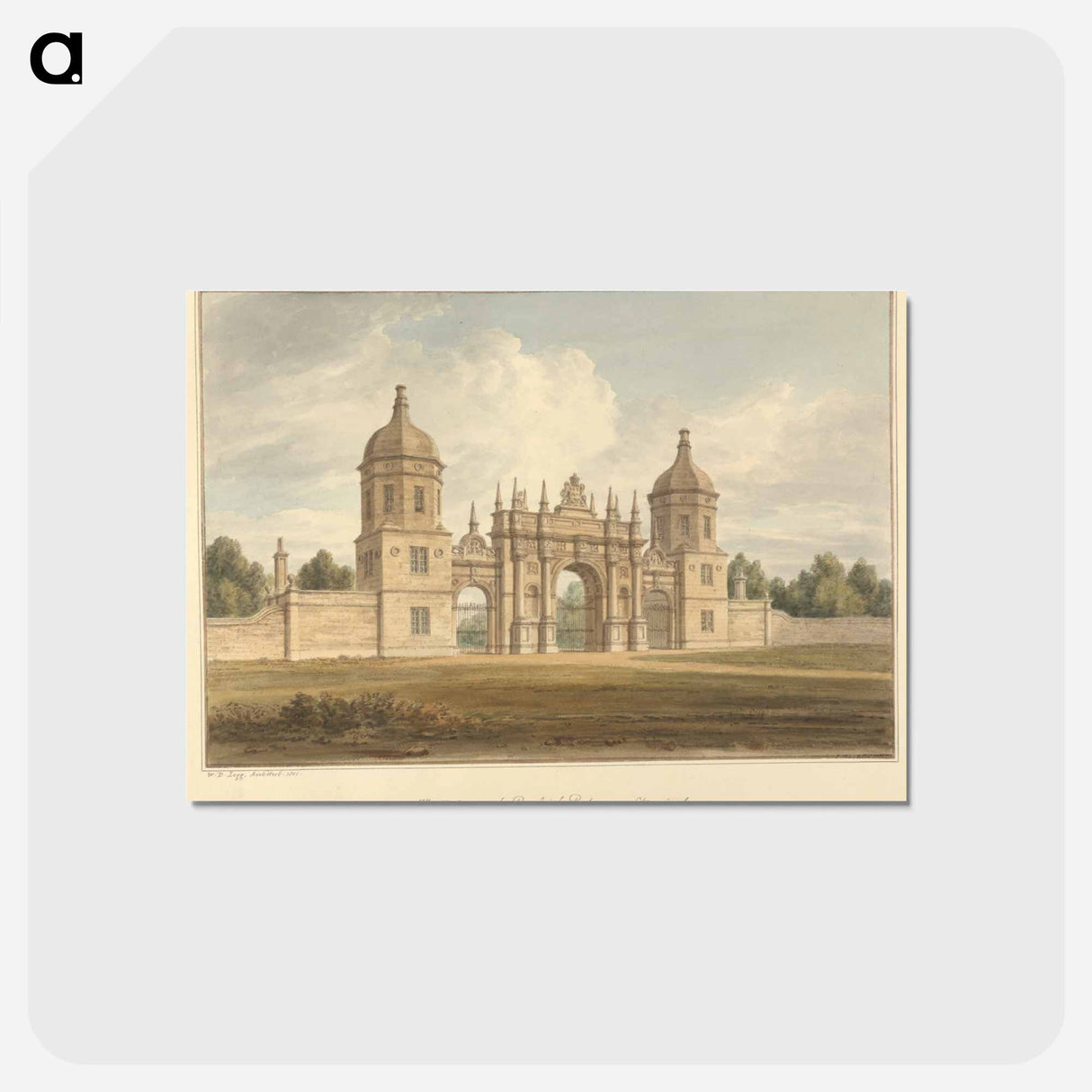 アートポストカード-The Entrance to Burleigh park near Stamford
- イェール大学アートギャラリー Postcard.