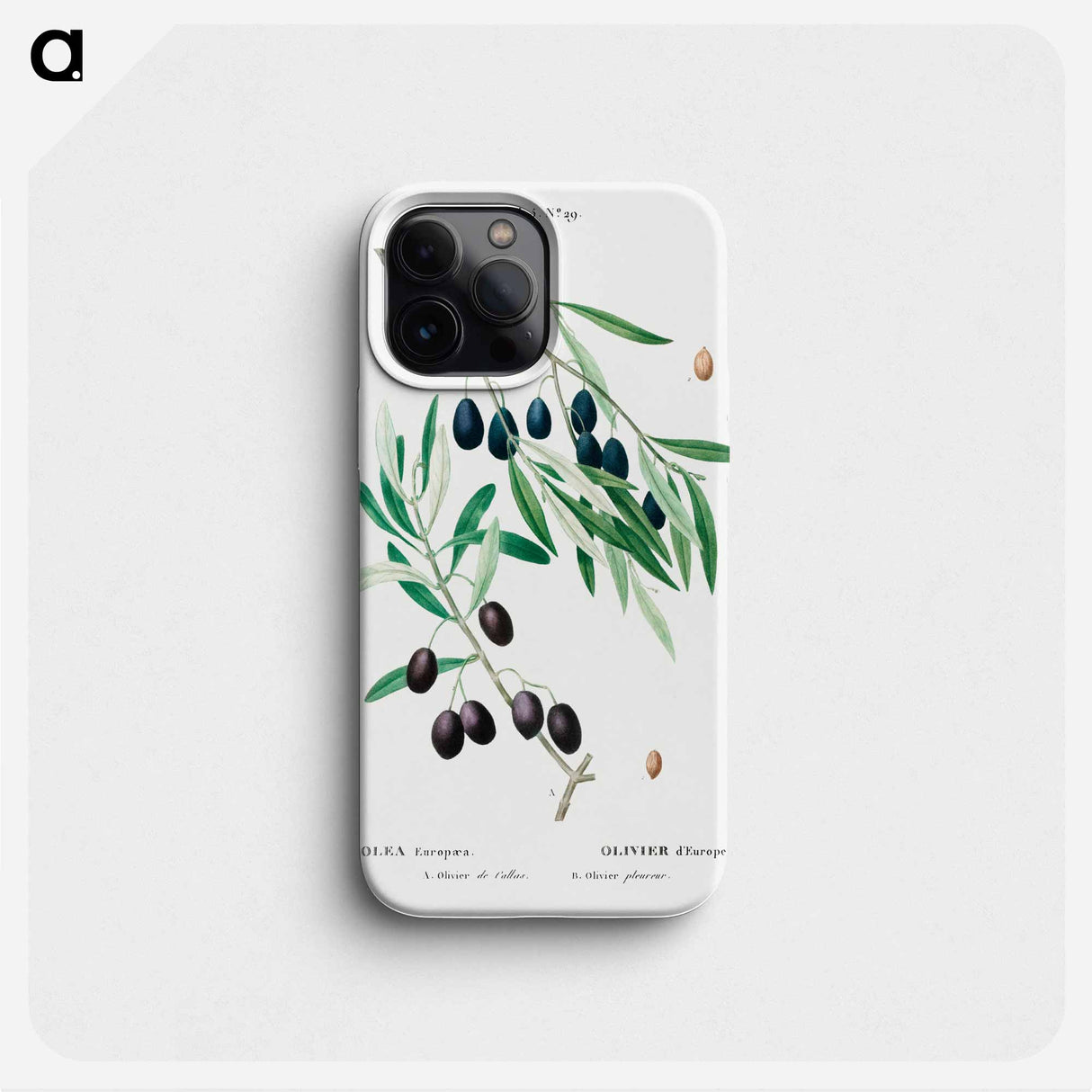 Olive - Pierre Joseph Redouté Phone Case.