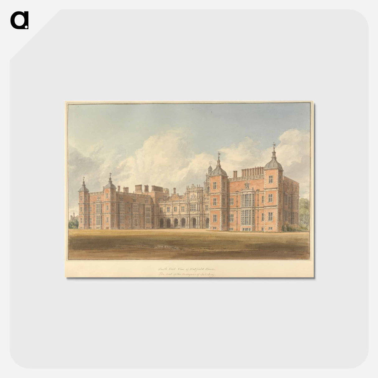 アートポストカード-South East View of Hatfield House, The Seat of the Marquis of Salisbury
- イェール大学アートギャラリー Postcard.