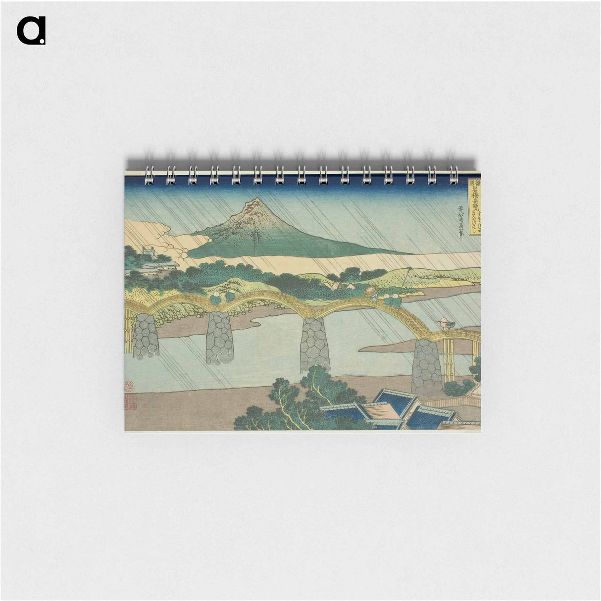 Kintai Bridge in Suo Province - 葛飾 北斎 Memo.