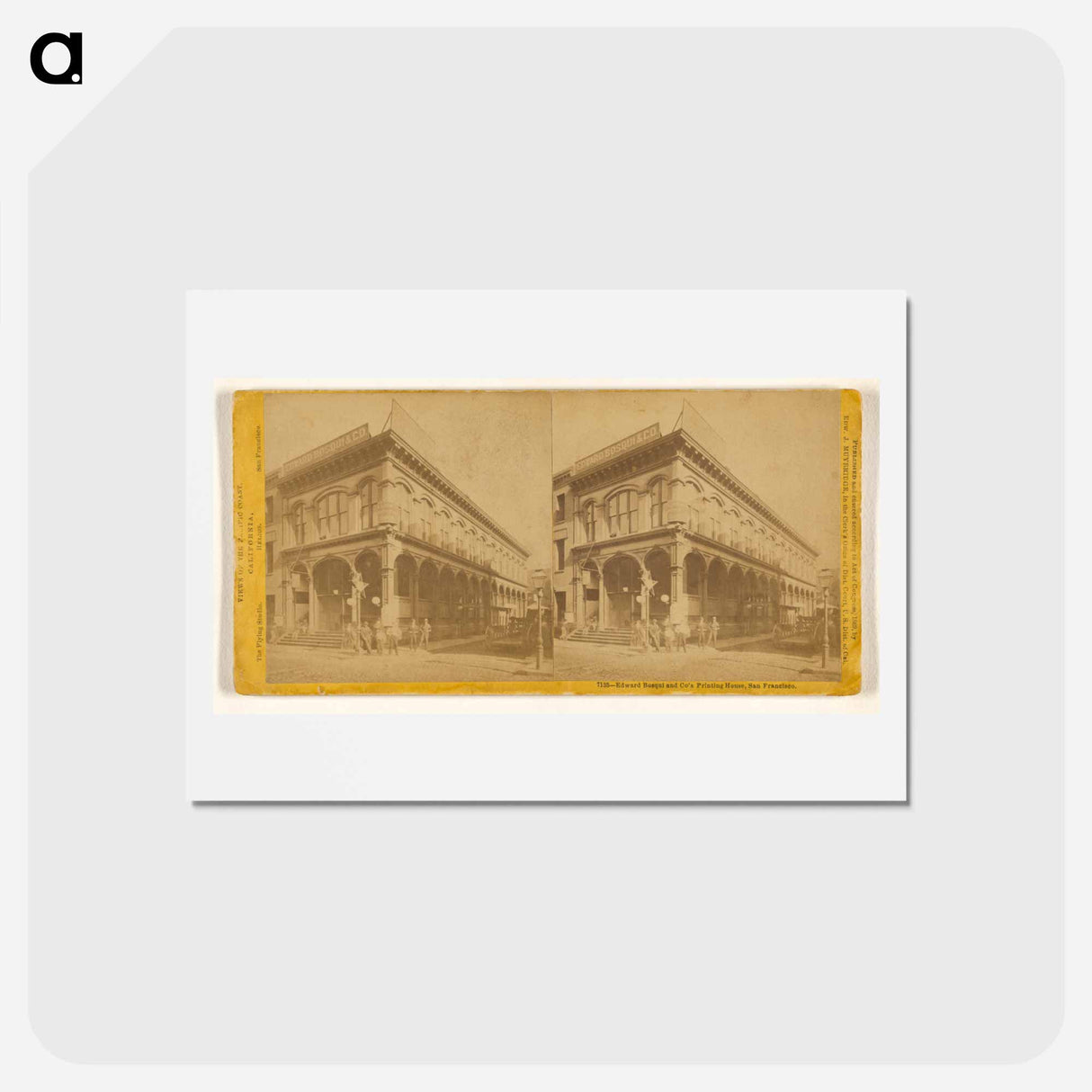 アートポストカード-Edward Bosqui and Co's Printing House, San Francisco
- エドワード マイブリッジ Postcard.