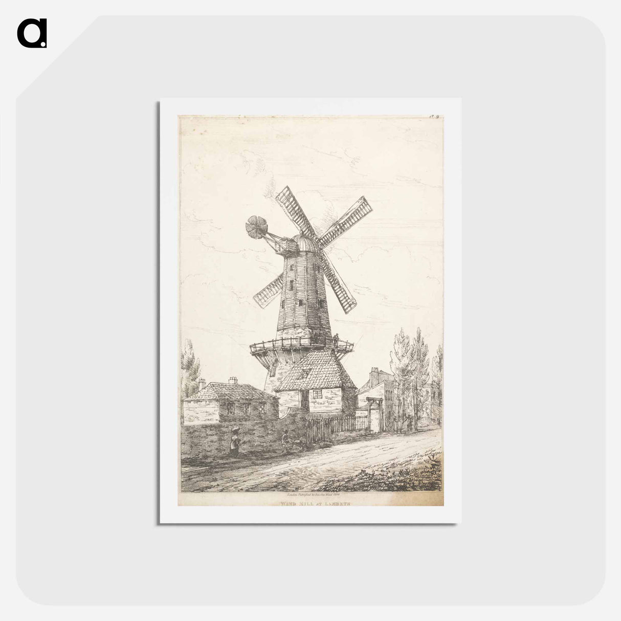 アートポストカード-Wind Mill at Lambeth
- イェール大学アートギャラリー Postcard.