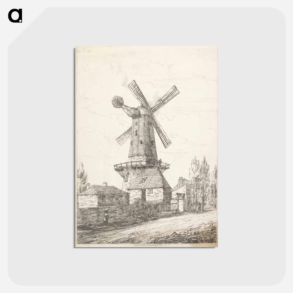 アートポストカード-Wind Mill at Lambeth
- イェール大学アートギャラリー Postcard.