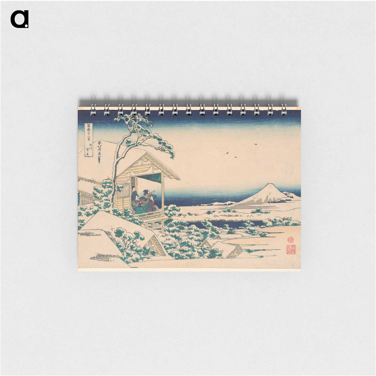 Snowy Morning from Koishikawa - 葛飾 北斎 Memo.