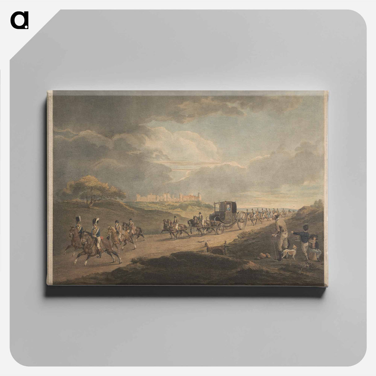 アートパネル-His Majesty King George III returning to Town from Windsor with an Escort of tenth Prince of Wales' Own Light Dragoons.
- イェール大学アートギャラリー Canvas.