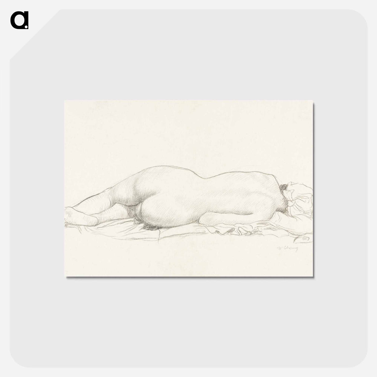 アートポストカード-Reclining Nude
- クリーブランド美術館 Postcard.