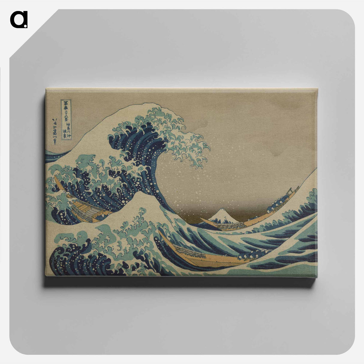 アートパネル-The Great Wave off Kanagawa - 葛飾 北斎 Canvas.