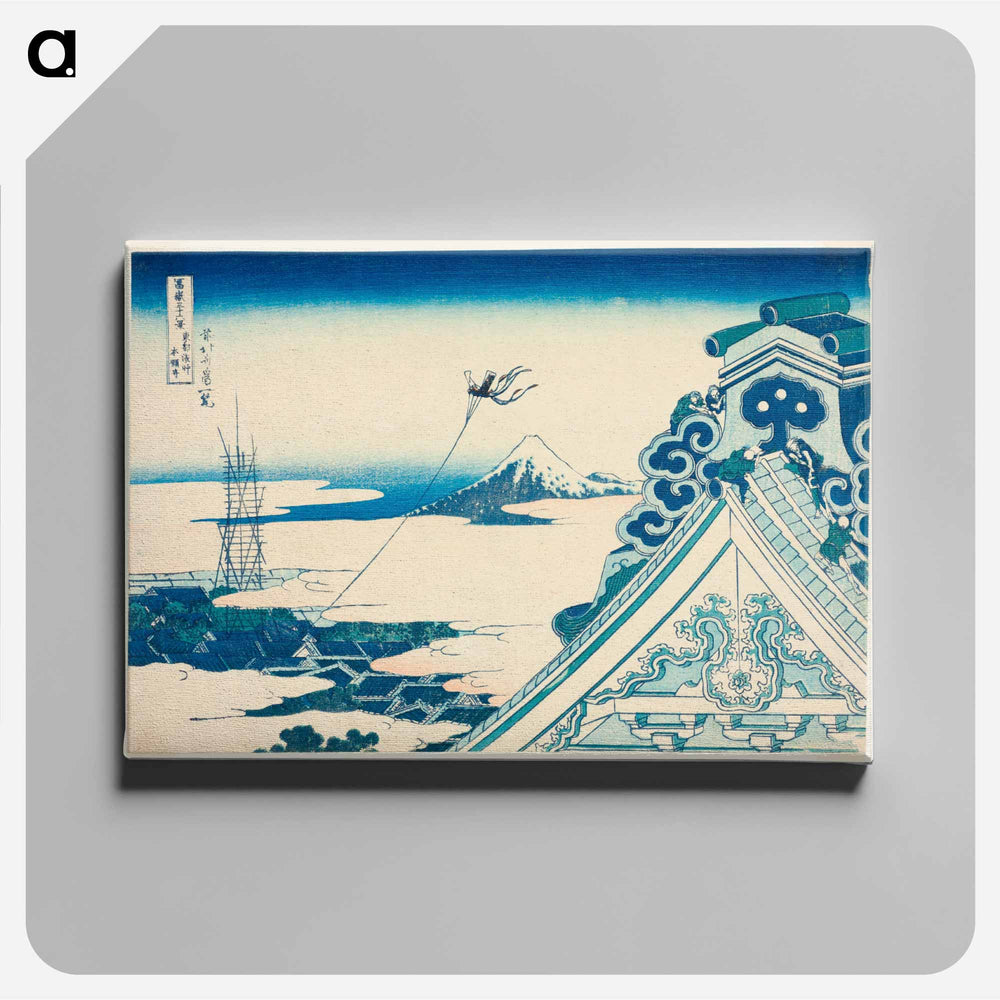 Honganji Temple at Asakusa in Edo - 葛飾 北斎 Canvas.