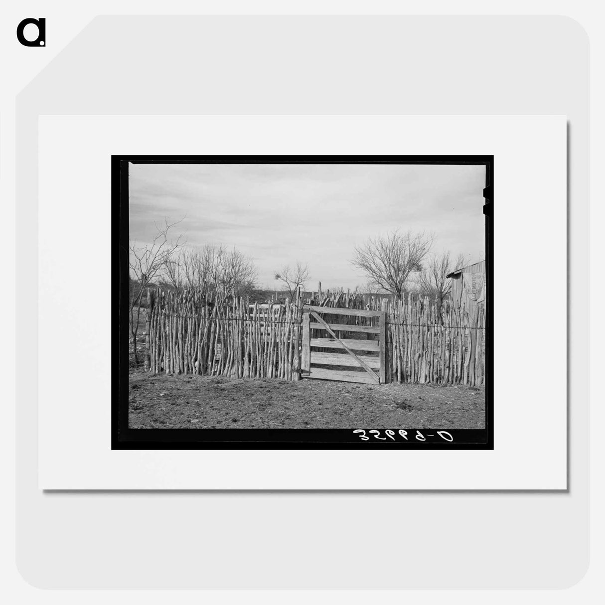 アートポスター-Cedar Post Fence, Kimble County, Texas
- ラッセル リー Poster.