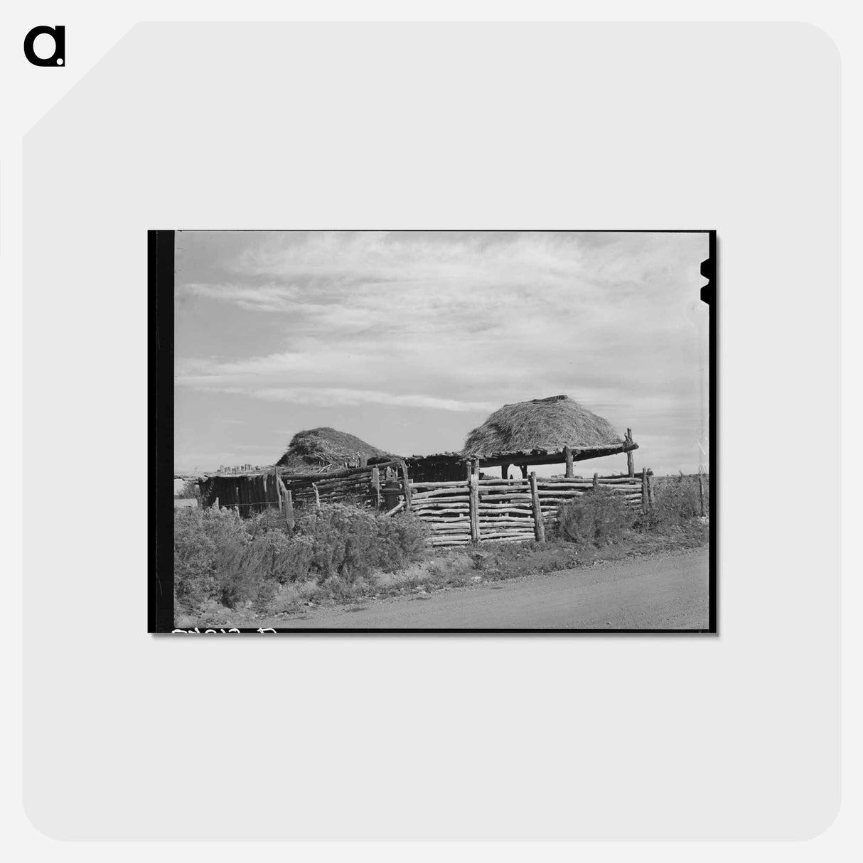 アートポストカード-Stock Shelters near Questa, New Mexico
- ラッセル リー Postcard.