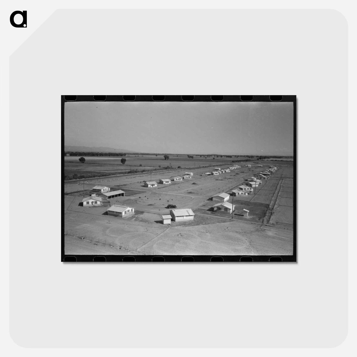 アートポストカード-Isolation Unit, Agua Fria Migratory Labor Camp
- ラッセル リー Postcard.