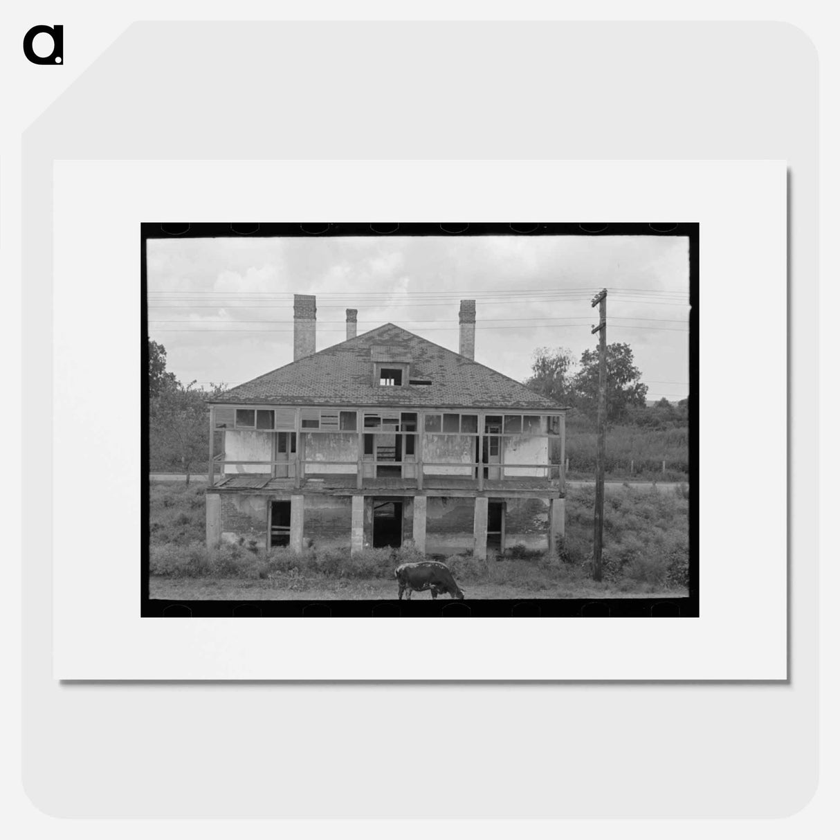 アートポスター-Abandoned Plantation Home, North of Destrehan, Louisiana
- ラッセル リー Poster.