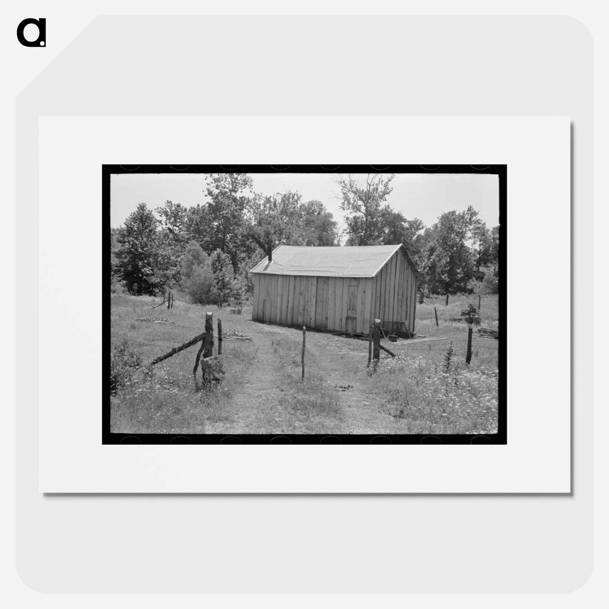 アートポスター-Agricultural Laborer's Home, Sequoyah County, Oklahoma
- ラッセル リー Poster.