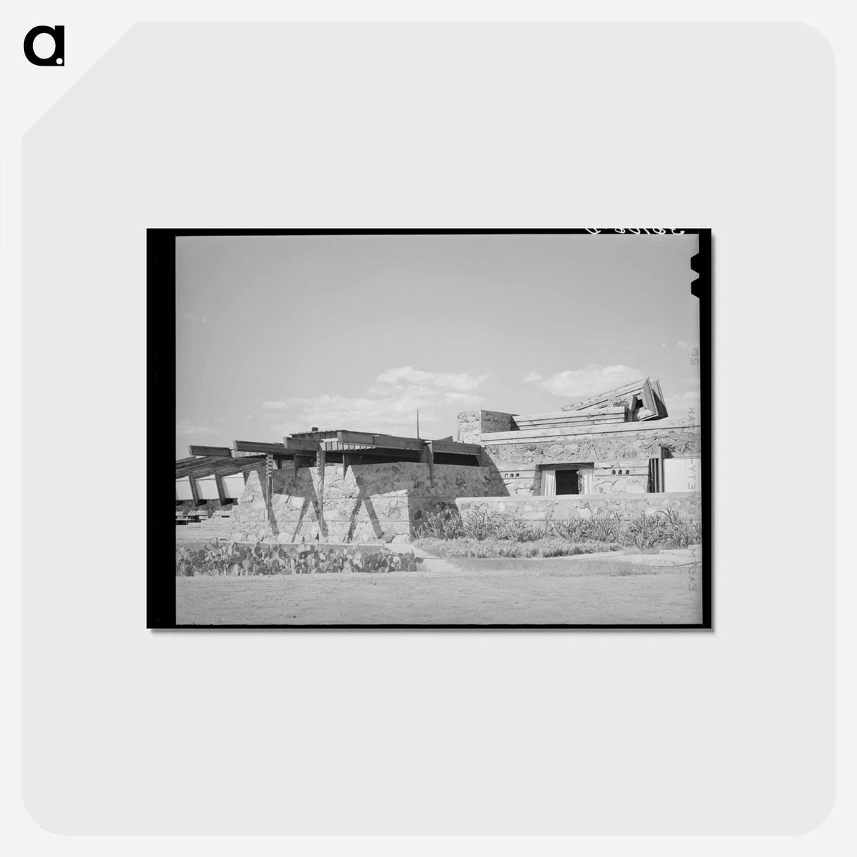 アートポストカード-Winter Quarters of Frank Lloyd Wright, Foot of McDowell Mountain
- ラッセル リー Postcard.