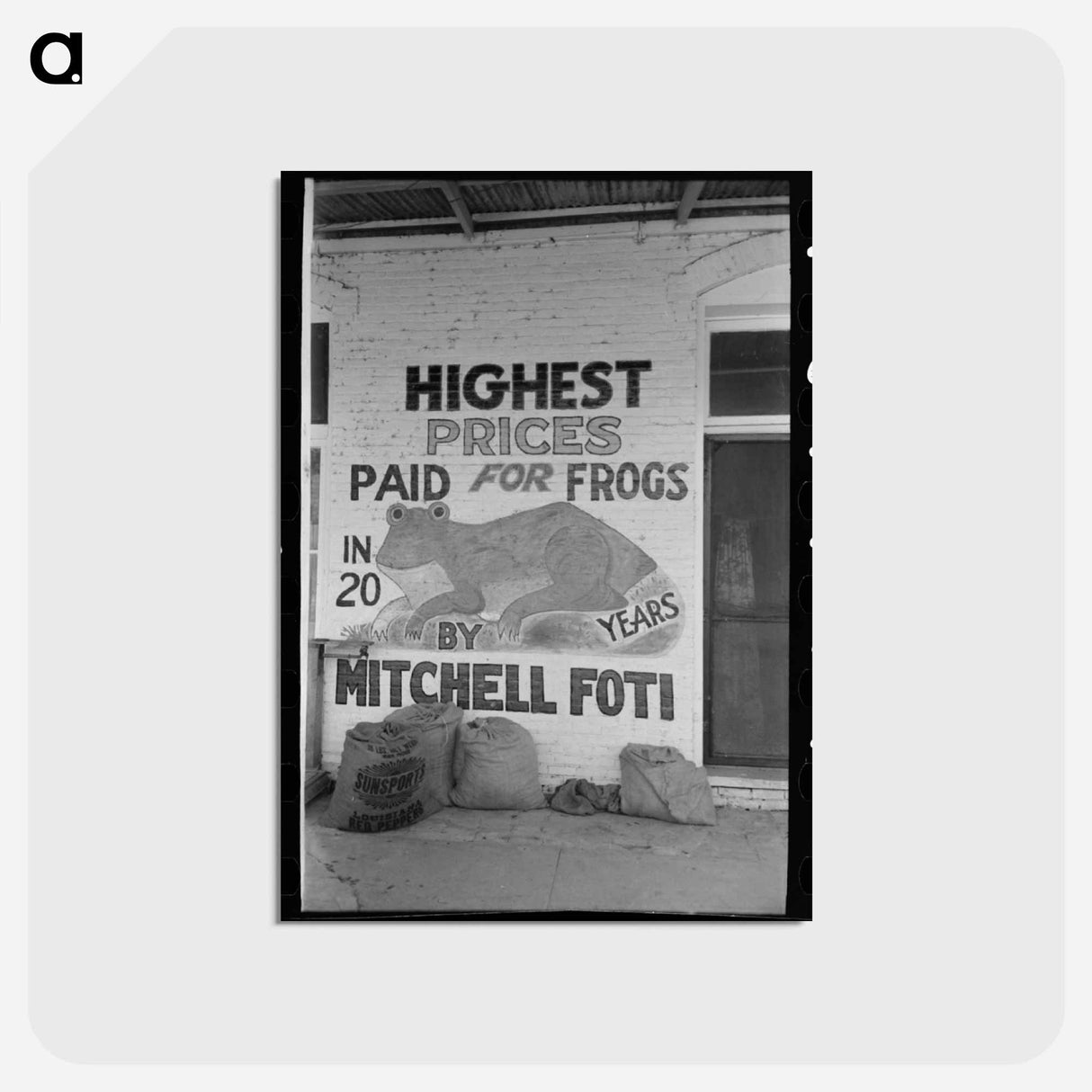 アートポストカード-Sign in front of store, Saint Martinville, Louisiana
- ラッセル リー Postcard.