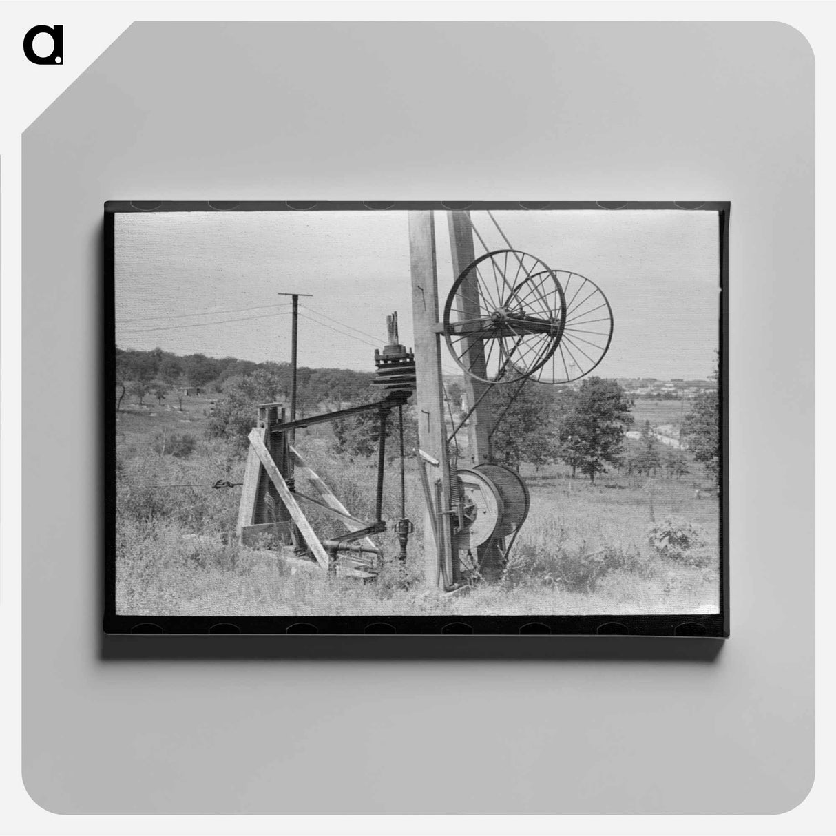 アートパネル-Pumping Rig, Seminole Oil Field, Oklahoma
- ラッセル リー Canvas.