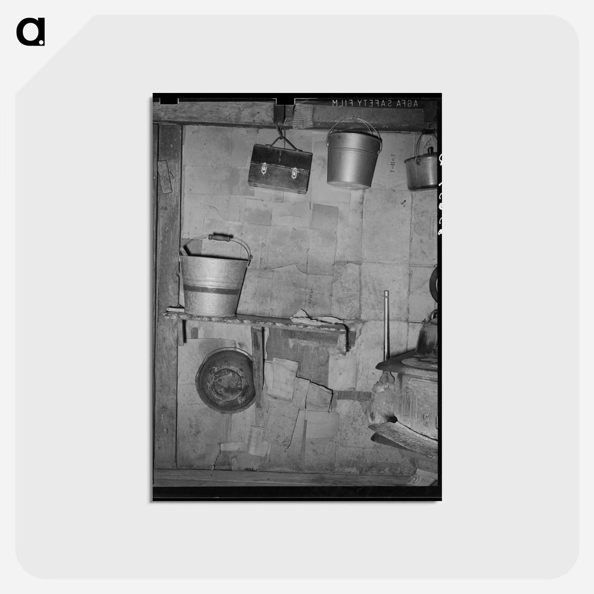 アートポストカード-Arkansas River Bottoms Kitchen Interior
- ラッセル リー Postcard.