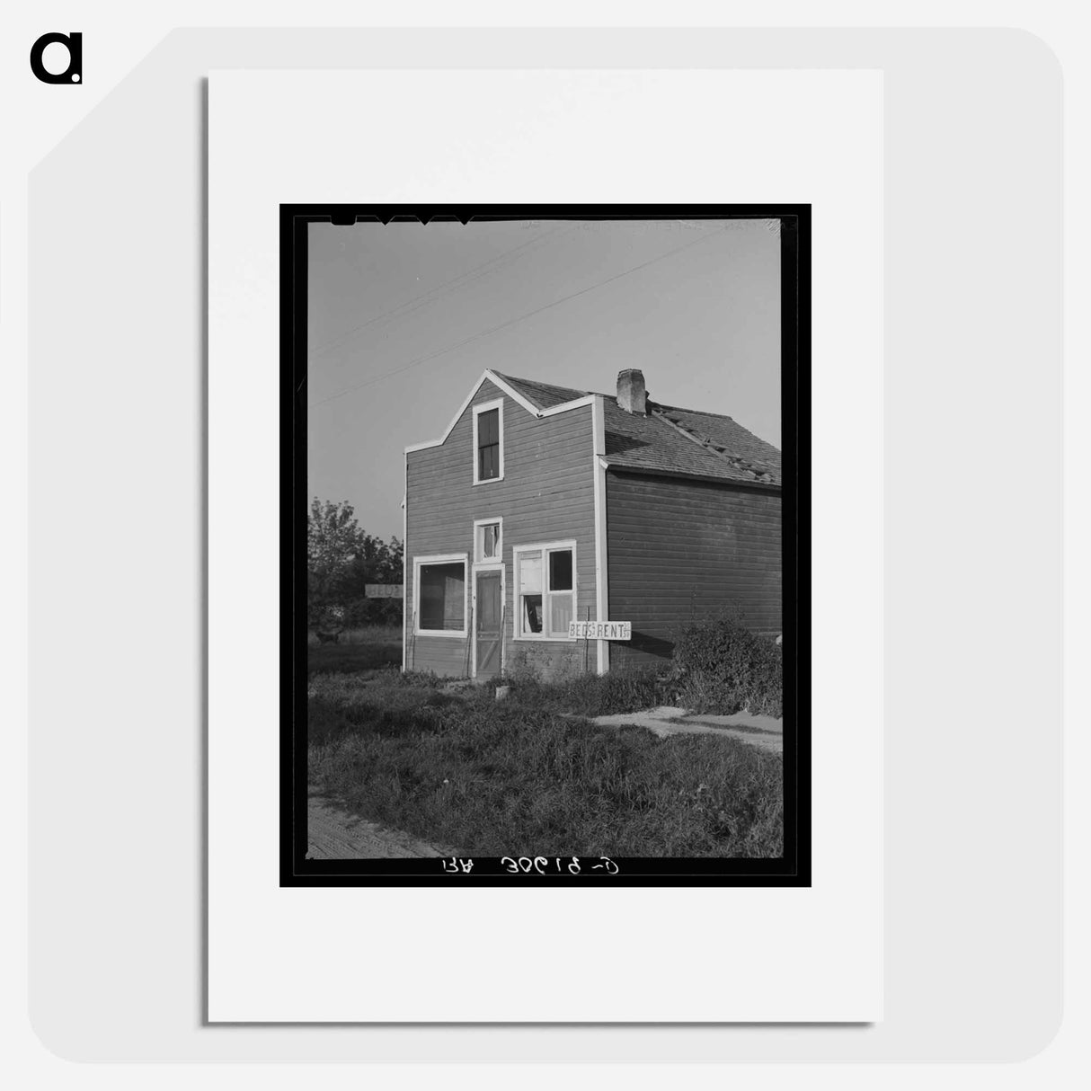 アートポスター-Boarding House at Littlefork, Minnesota
- ラッセル リー Poster.