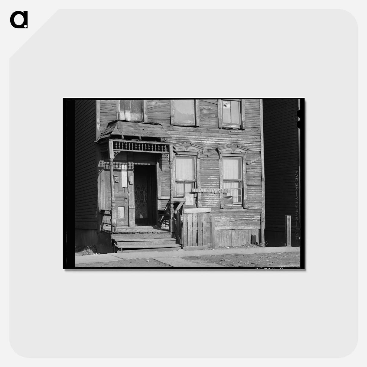 アートポストカード-Front of House on Federal Street
- ラッセル リー Postcard.