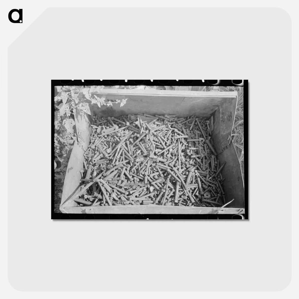 アートポストカード-Nuts and Bolts, Junkyard, Near Abbeville, Louisiana
- ラッセル リー Postcard.